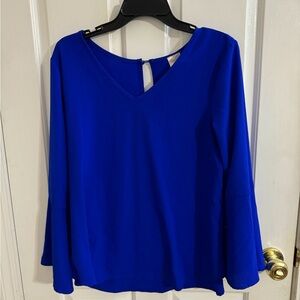 Lodys women’s blouse. Size large. Royal blue.